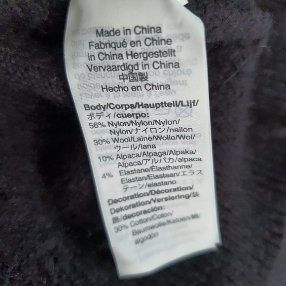 J Crew Raglan Shoulder Alpaca Wool Blend Jumper Size 14 - Picture 4 of 8